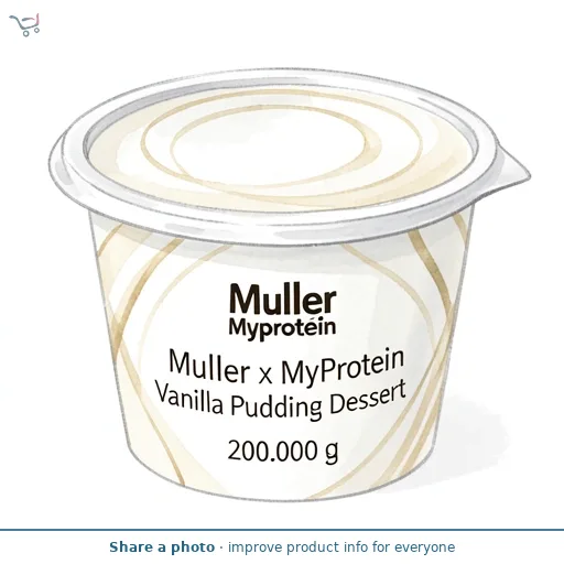 Muller x MyProtein Vanilla Pudding Dessert