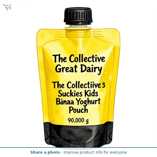 The Collective Suckies Banana Kids Yoghurt Pouch