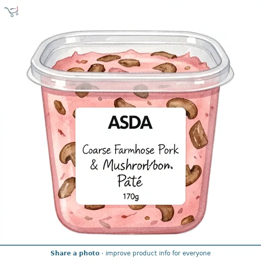 ASDA Coarse Farmhouse Pork & Mushroom Pâté 170g
