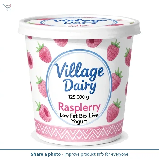 Village Dairy Llaeth Y Llan Raspberry Yogurt