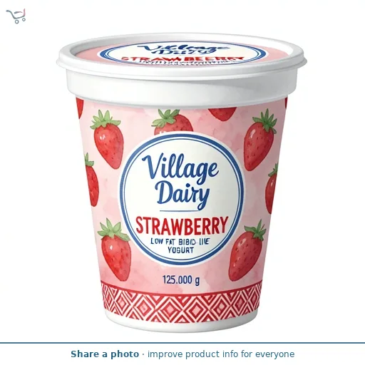 Village Dairy Llaeth Y Llan Strawberry Yogurt 