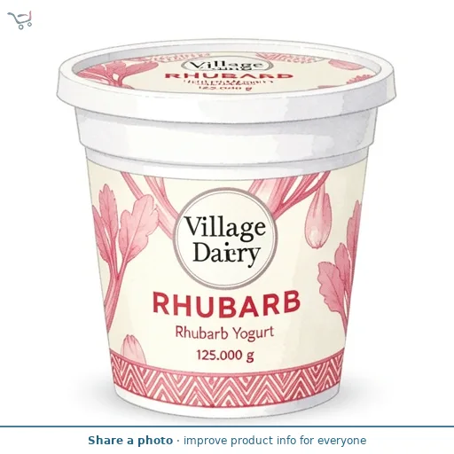 Village Dairy Llaeth Y Llan Rhubarb Yogurt