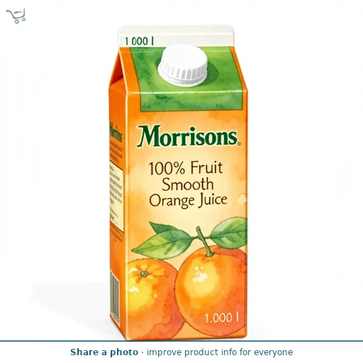 Morrisons 100% Fruit Smooth Orange Juice 1L
