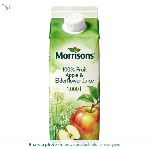 Morrisons 100% Fruit Apple & Elderflower Juice