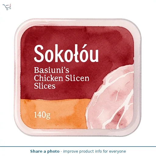 Sokołów Basiuni's Chicken Slices 140g