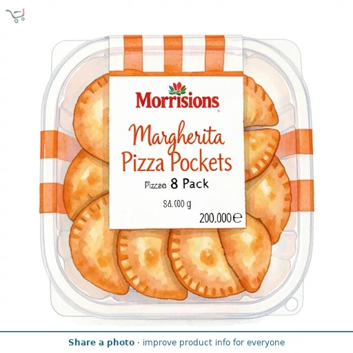 Morrisons Margherita Pizza Pockets 8 Pack