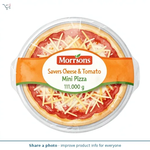 Morrisons Savers Cheese & Tomato Mini Pizza 111g