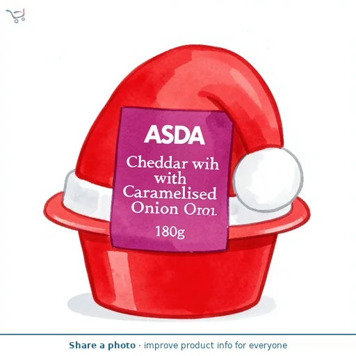 ASDA Cheddar with Caramelised Onion 180g