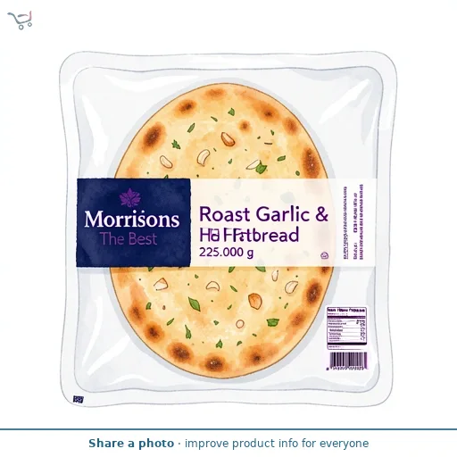 Morrisons The Best Roast Garlic & Herb Flatbread