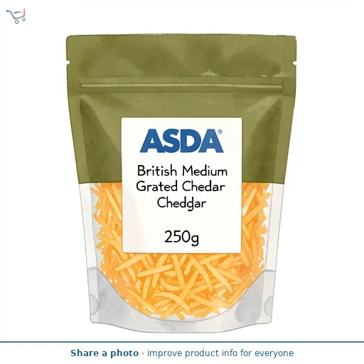 ASDA British Medium Grated Cheddar 250g