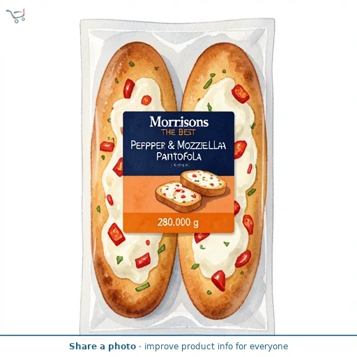 Morrisons The Best Pepper & Mozzarella Pantofola