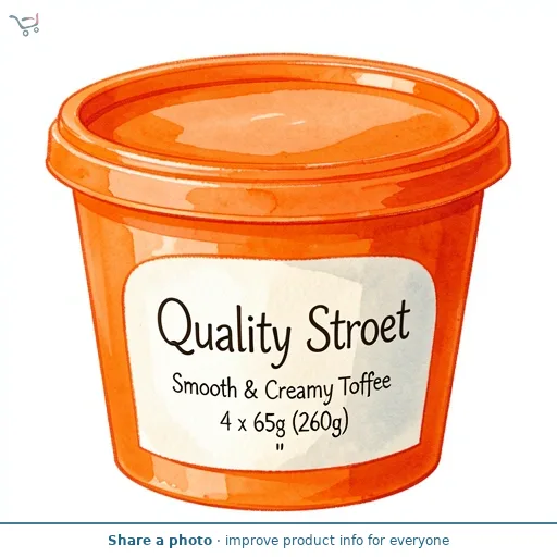 Quality Street Smooth & Creamy Toffee Dessert 4 x 65g (260g)