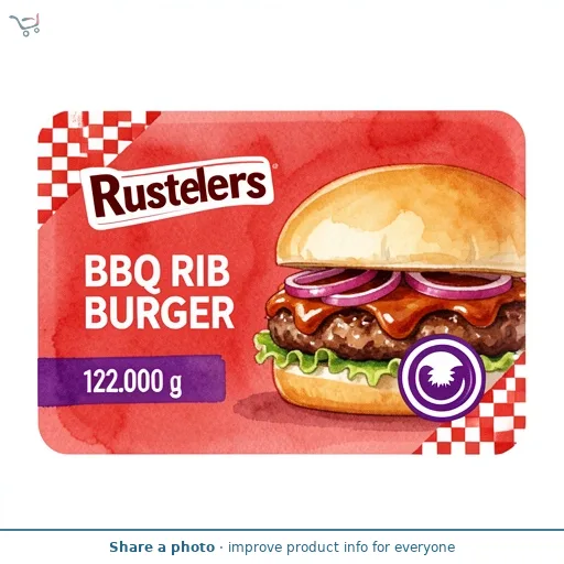 Rustlers BBQ Rib Burger 122g