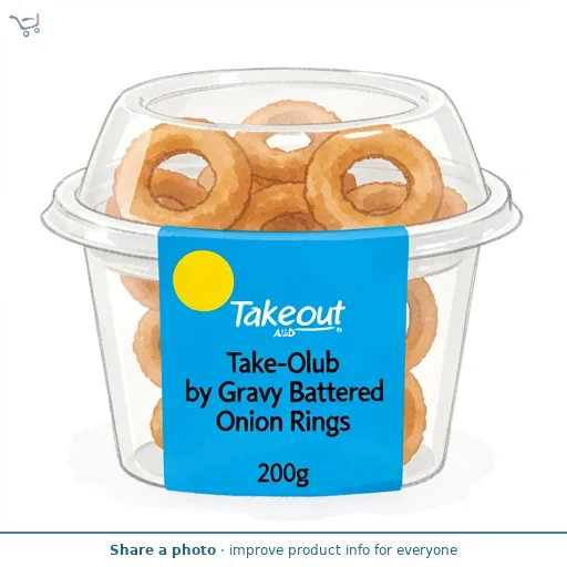 Takeout Club by ASDA Take-Out Club by  Gravy Battered Onion Rings 200g