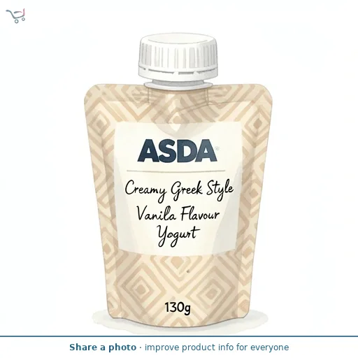 ASDA Creamy Greek Style Vanilla Flavour Yogurt 130g