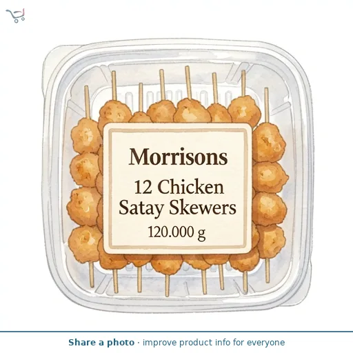 Morrisons 12 Chicken Satay Skewers 