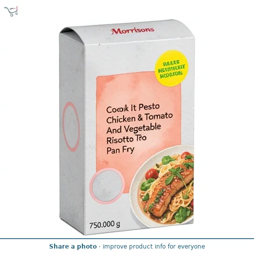 Morrisons Cook It Pesto Chicken & Tomato And Vegetable Risotto Pan Fry