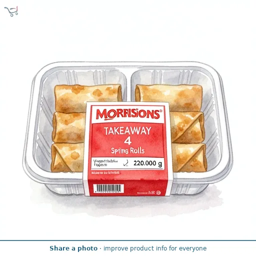 Morrisons Takeaway 4 Vegetable Spring Rolls 