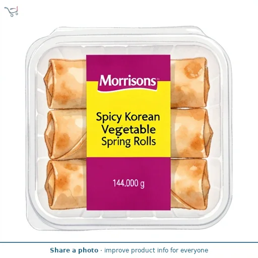 Morrisons Spicy Korean Vegetable Spring Rolls 