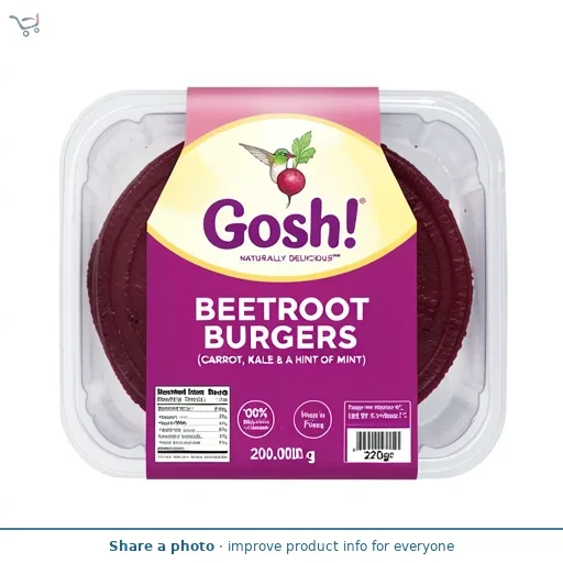 Gosh! Beetroot Burgers With A Hint Of Mint 