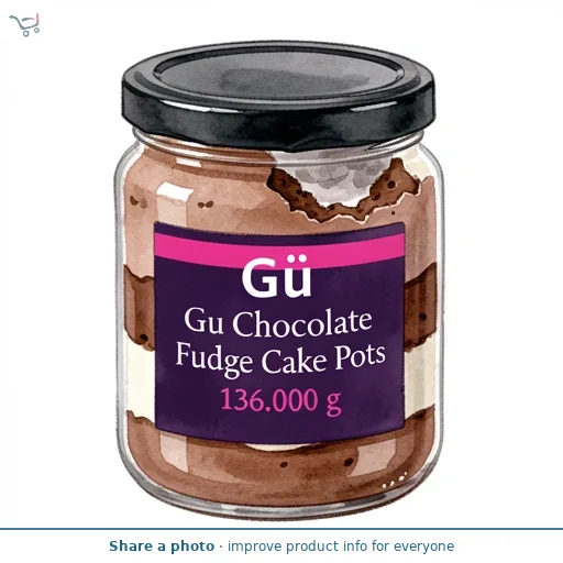 Gu Chocolate Fudge Cake Pots 2 x 68g