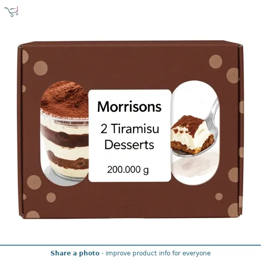 Morrisons 2 Tiramisu Desserts