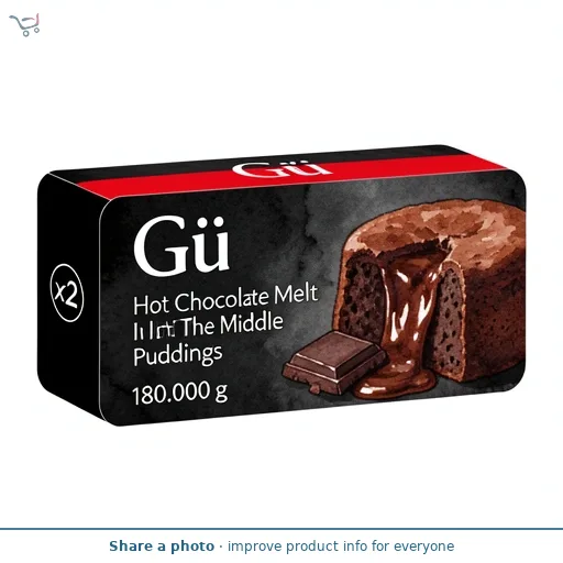 Gu Hot Chocolate Melt In The Middle Puddings 2x90g