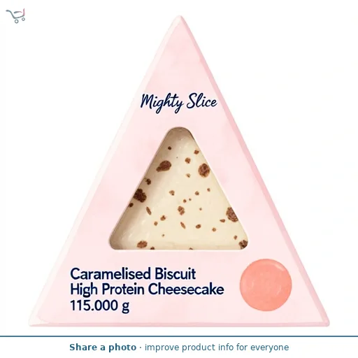 Mighty Slice Caramelised Biscuit High Protein Cheesecake 115g