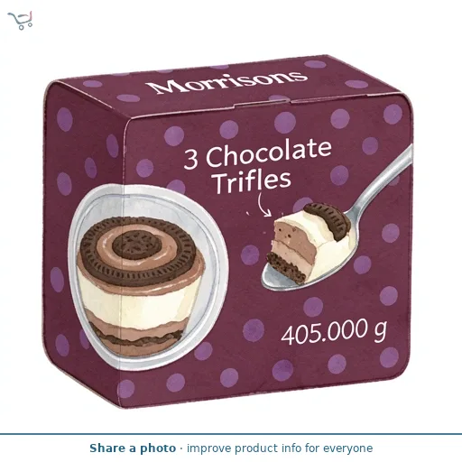 Morrisons Chocolate Trifles   3 x 90g