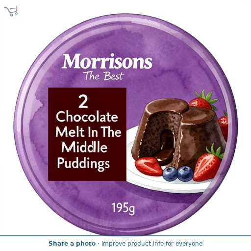 Morrisons The Best 2 Chocolate Melt In The Middle Puddings   195g