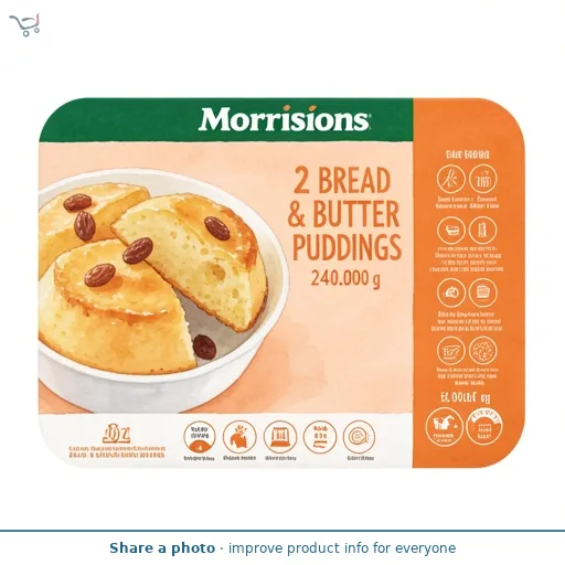 Morrisons 2 Bread & Butter Puddings 240g