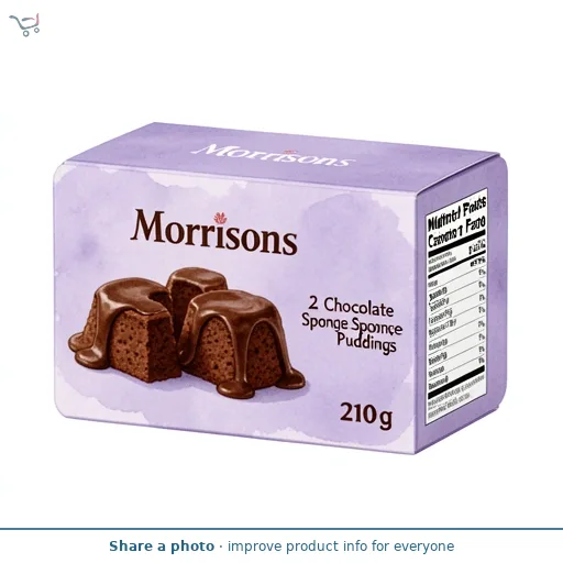 Morrisons 2 Chocolate Sponge Puddings 210g