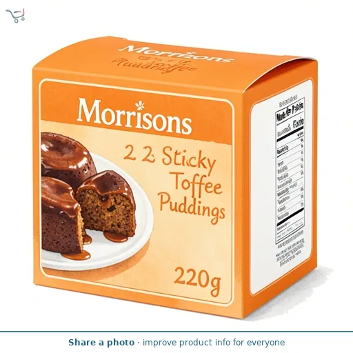 Morrisons 2 Sticky Toffee Puddings 220g