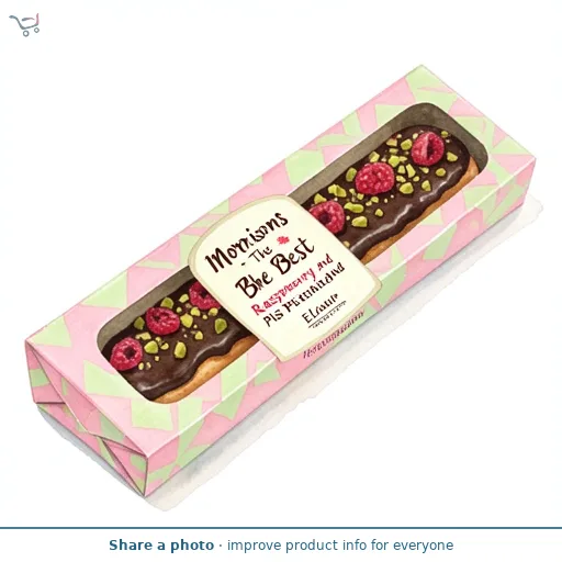 Morrisons The Best Raspberry And Pistachio Eclair