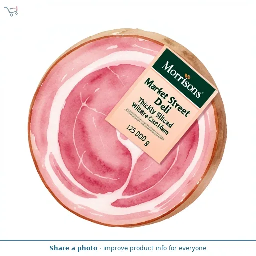 Market Street Deli Thickly Sliced Wiltshire Cured Ham 125g