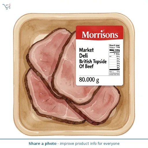 Market Street Deli British Topside Of Beef  80g