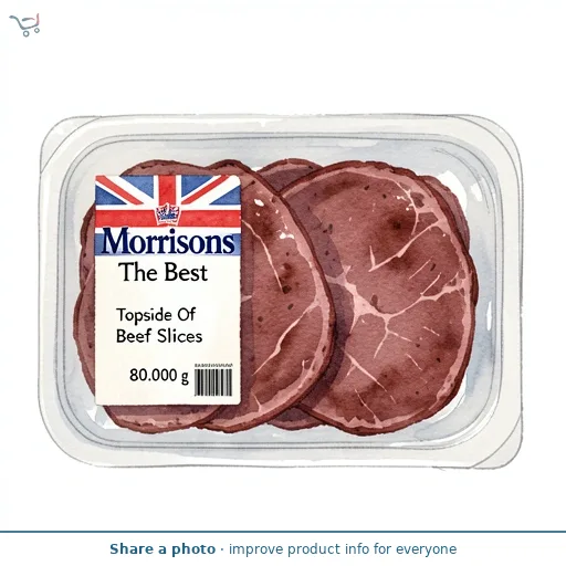 Morrisons The Best Topside Of Beef Slices 80g