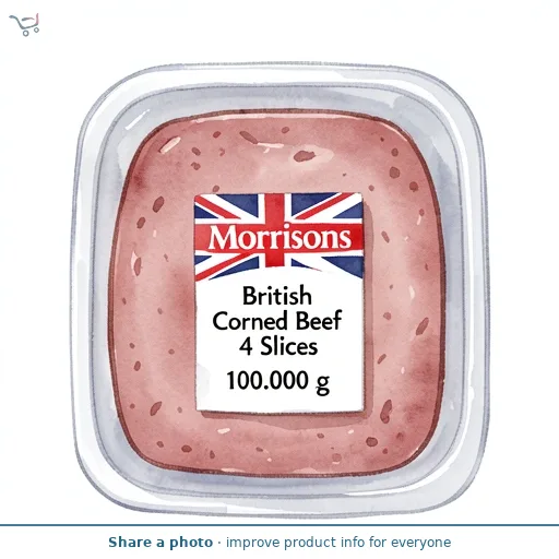 Morrisons British Corned Beef 4 Slices 100g