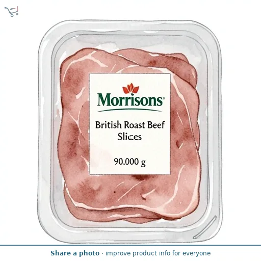Morrisons British Roast Beef Slices 90g