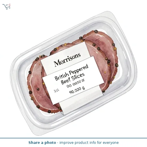 Morrisons British Peppered Beef Slices 