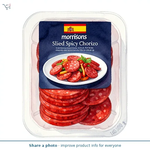 Morrisons Sliced Spicy Chorizo 