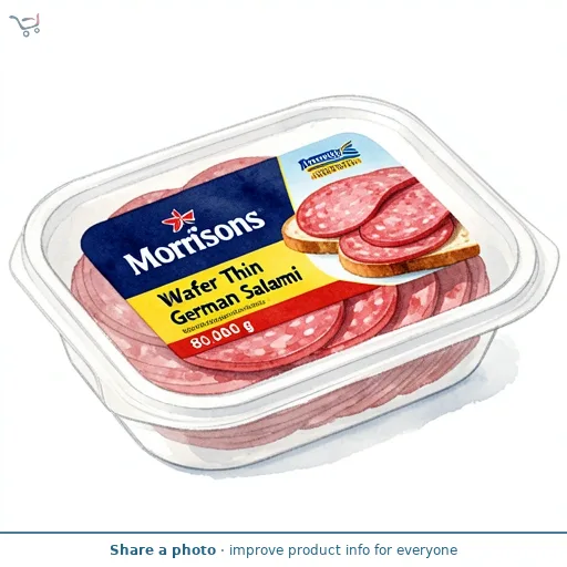 Morrisons Wafer Thin German Salami 