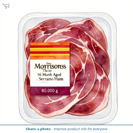 Morrisons The Best 16 Month Aged Serrano Ham   80g