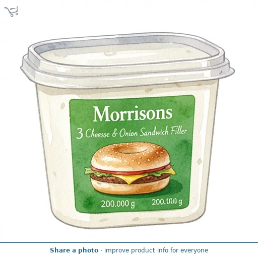 Morrisons 3 Cheese & Onion Sandwich Filler 200g