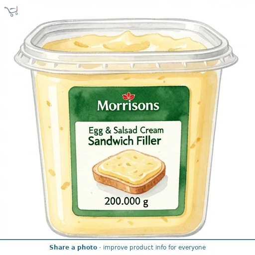 Morrisons Egg & Salad Cream Sandwich Filler