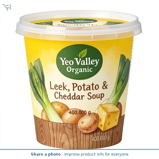Yeo Valley Organic Leek, Potato & Cheddar Soup 400g