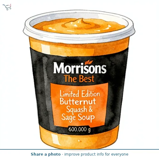 Morrisons The Best Limited Edition Butternut Squash & Sage Soup 600g