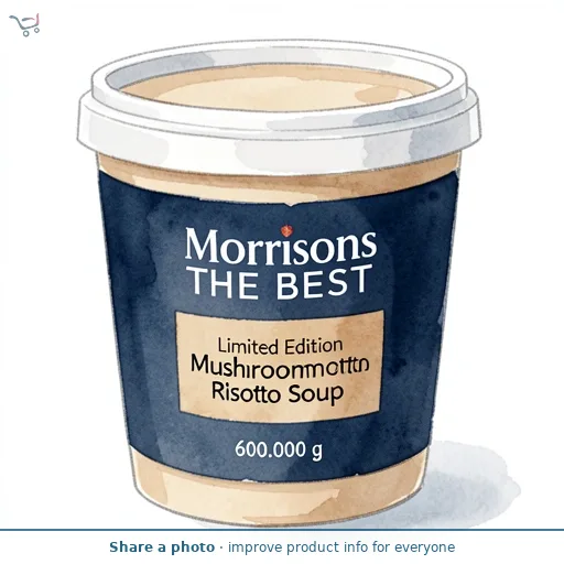 Morrisons The Best Limited Edition Mushroom Risotto Soup 600g