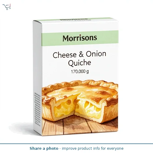Morrisons Cheese & Onion Quiche  
