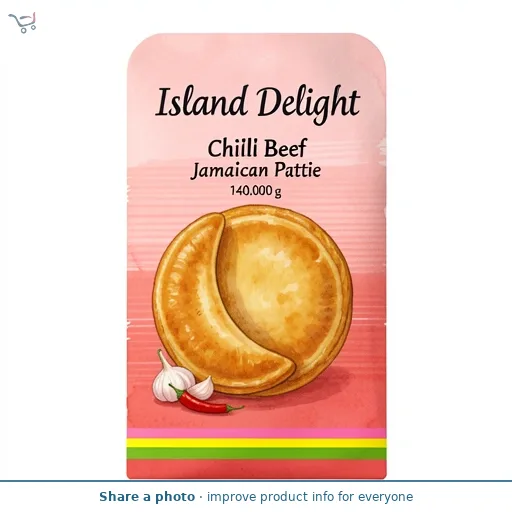 Island Delight Chilli Beef Jamaican Pattie